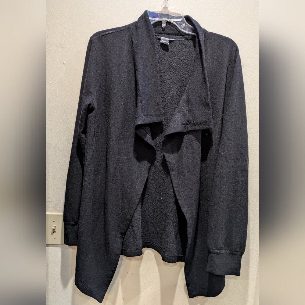 Caslon Charcoal Knit Cardigan Size M